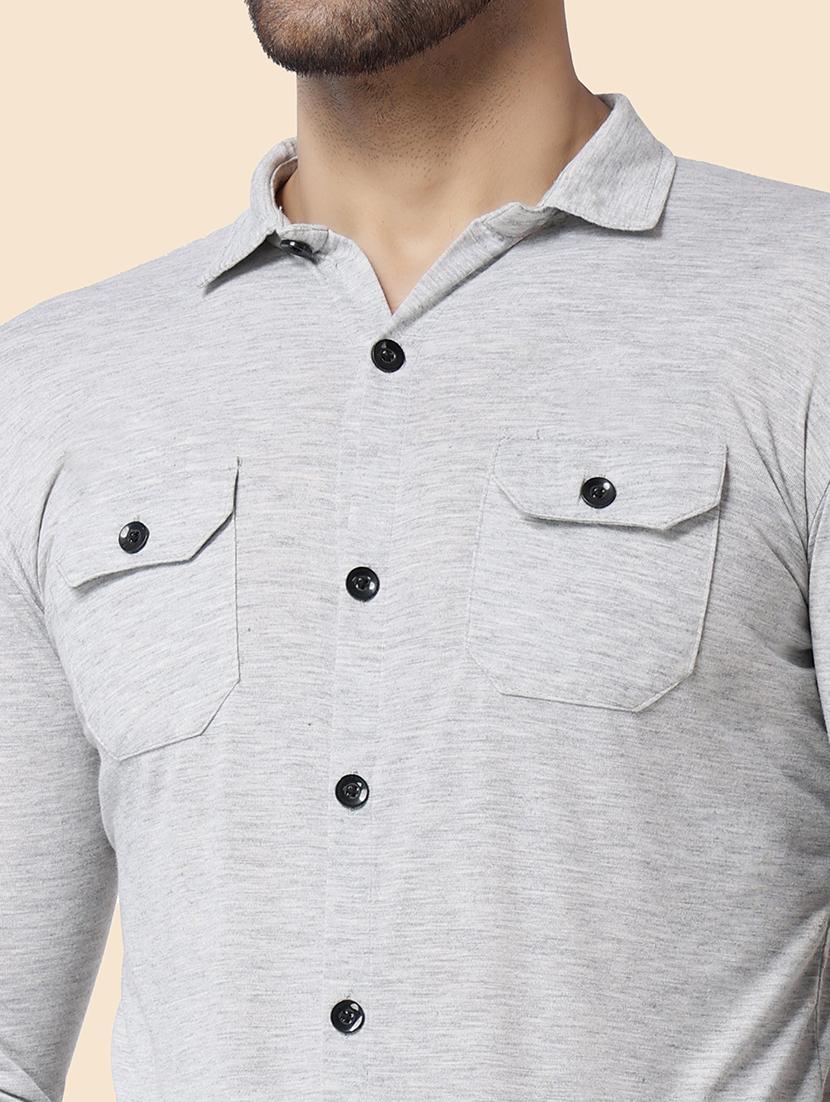 men solid casual shirt - 21256653 - Standard Image - 3