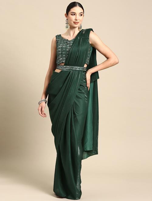 women ready to wear saree with blouse - 21259310 - Very Small Image - 1