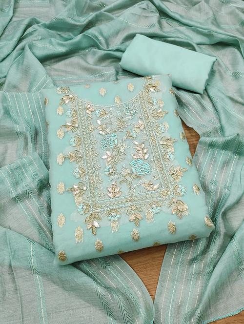 women self design unstitched suit set - 21261304 - Very Small Image - 1