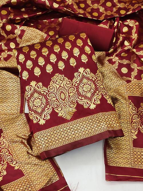 women self design unstitched suit set - 21266738 - Very Small Image - 1