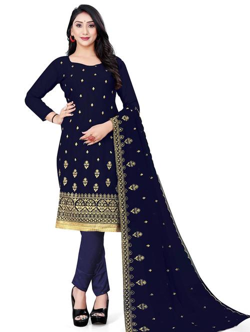 women embroidered unstitched suit set - 21266950 - Very Small Image - 1