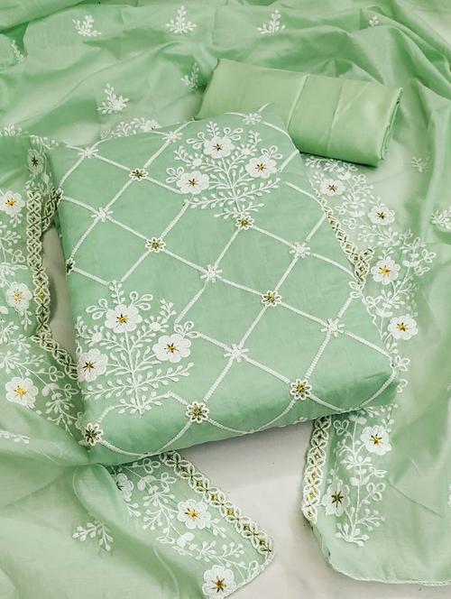 embroidered unstitched suit set - 21267127 - Very Small Image - 1