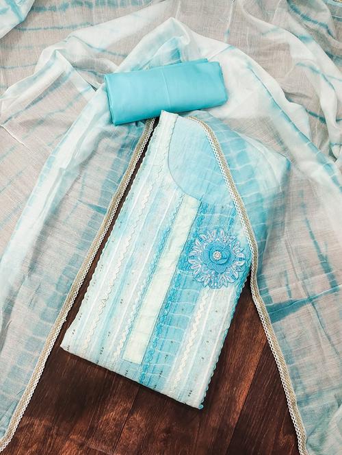 tie & dye unstitched suit set - 21267328 - Very Small Image - 1