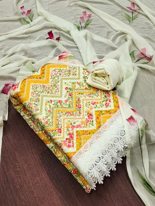 yellow unstitched suit set - 21267569 - Very Small Image - 1