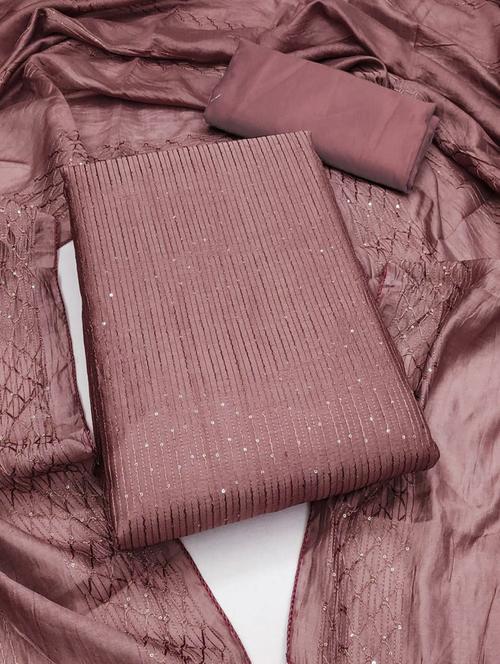 women embroidered unstitched suit set - 21267677 - Very Small Image - 1