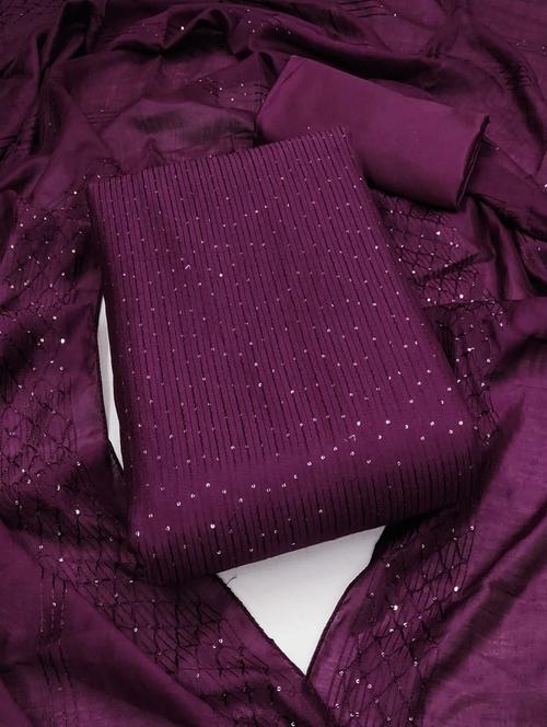 women embroidered unstitched suit set - 21267689 - Very Small Image - 1