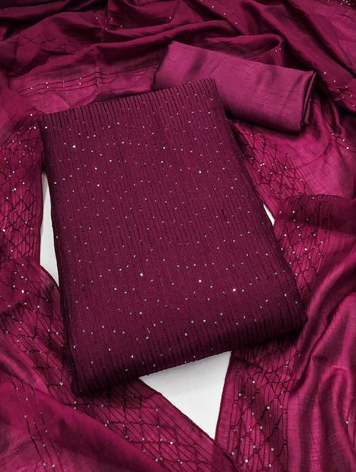 women embroidered unstitched suit set - 21267692 - Very Small Image - 1