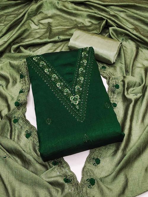 women embroidered unstitched suit set - 21267695 - Very Small Image - 1