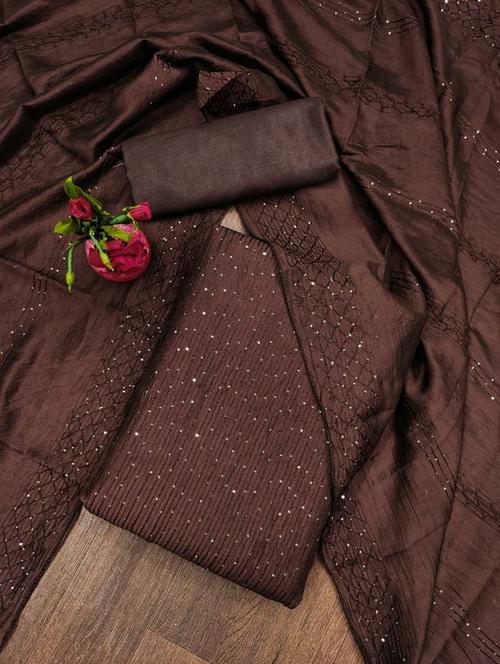 women embroidered unstitched suit set - 21267759 - Very Small Image - 1