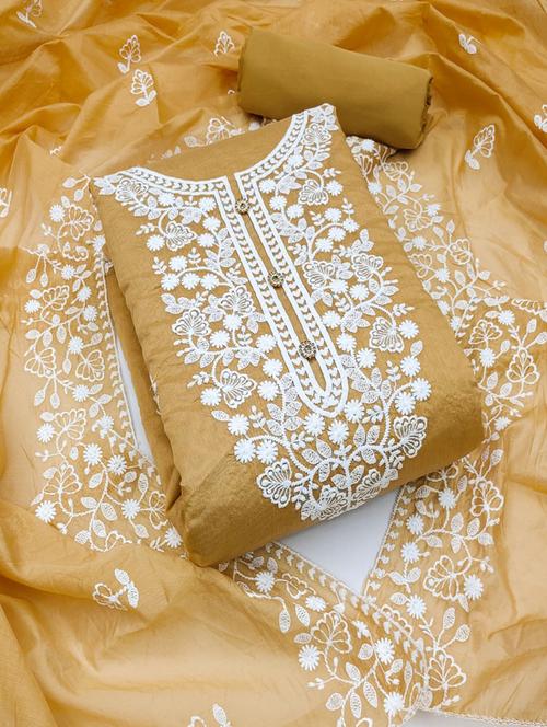 women embroidered unstitched suit set - 21267892 - Very Small Image - 1