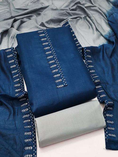 women embroidered unstitched suit set - 21267955 - Very Small Image - 1