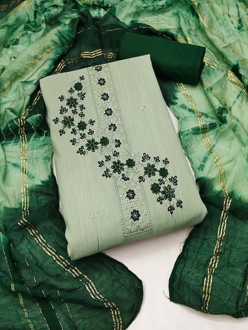 women embroidered unstitched suit set - 21268019 - Very Small Image - 1