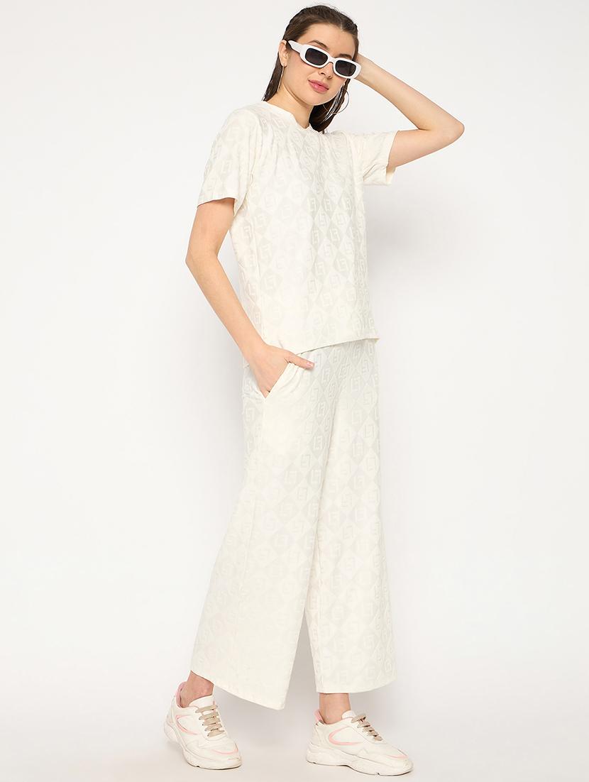 women printed top and trouser co-ord set - 21268543 - Standard Image - 2