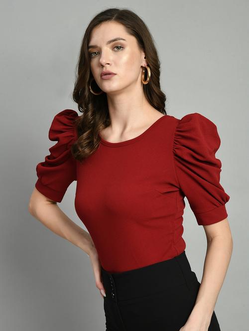 women puff sleeves top - 21269477 - Very Small Image - 1