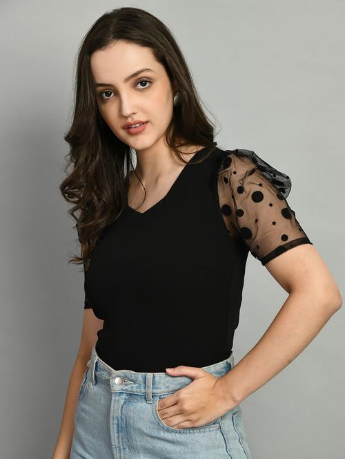 women puff sleeves top - 21269564 - Very Small Image - 1