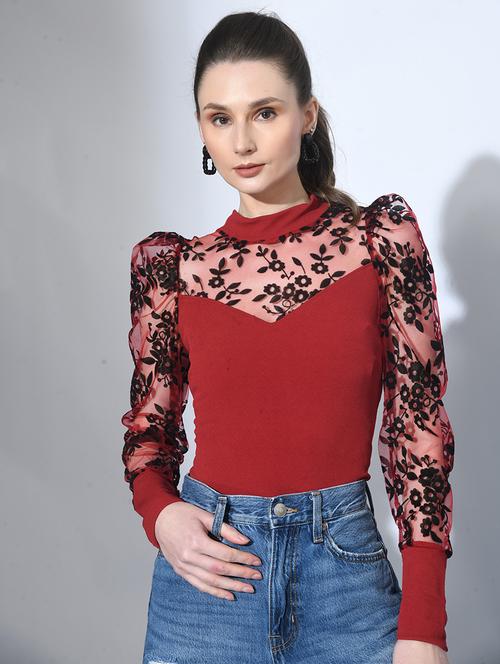 women puff sleeves top - 21269581 - Very Small Image - 1