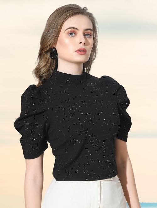 women puff sleeves top - 21269588 - Very Small Image - 1