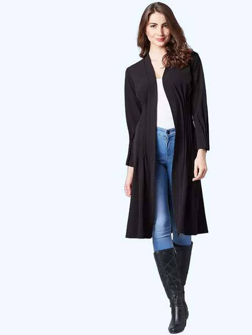 black polyester regular shrug - 21270380 - Very Small Image - 1