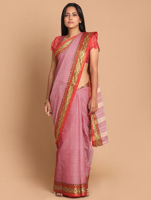 women self design handloom saree with blouse - 21271066 - Very Small Image - 1