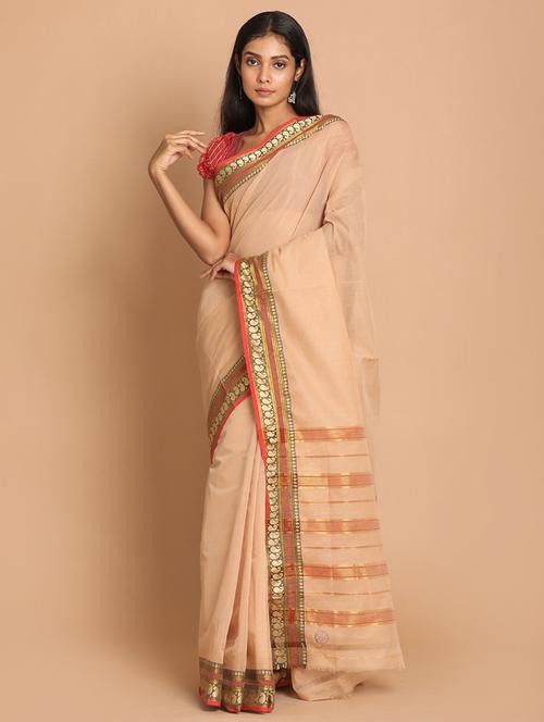 women self design handloom saree with blouse - 21271124 - Very Small Image - 1