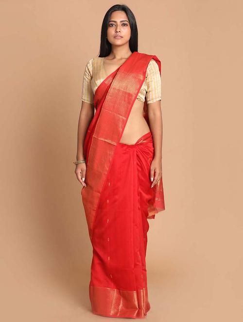 women self design maheshwari saree with blouse - 21271246 - Very Small Image - 1
