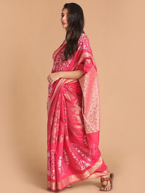 women self design handloom saree with blouse - 21271588 - Very Small Image - 1