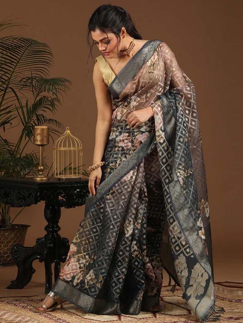 women self design banarasi saree with blouse - 21271608 - Very Small Image - 1