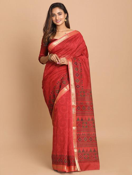 women self design handloom saree with blouse - 21272012 - Very Small Image - 1