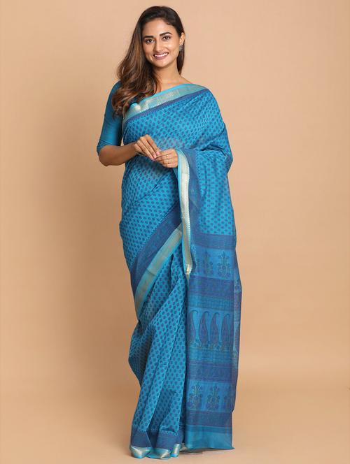 women self design handloom saree with blouse - 21272023 - Very Small Image - 1
