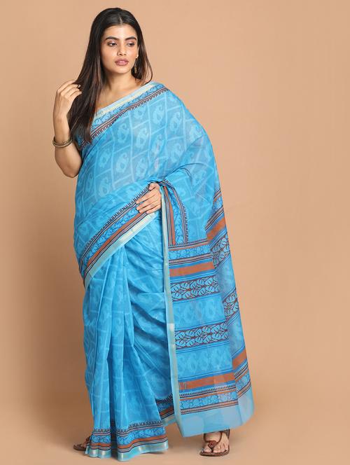 women self design handloom saree with blouse - 21272108 - Very Small Image - 1