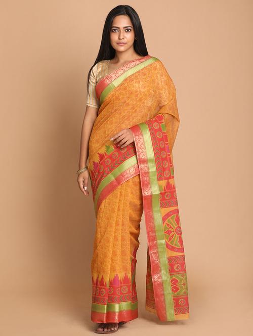 women self design handloom saree with blouse - 21272126 - Very Small Image - 1