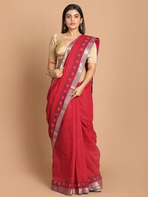 women self design handloom saree with blouse - 21272174 - Very Small Image - 1