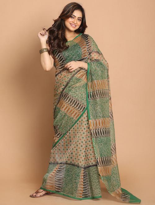 women self design handloom saree with blouse - 21272282 - Very Small Image - 1