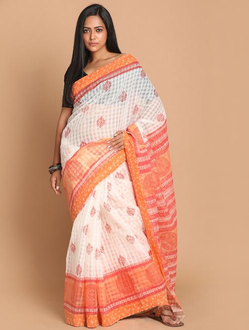 women self design handloom saree with blouse - 21272325 - Very Small Image - 1
