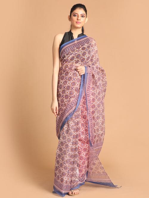 women self design handloom saree with blouse - 21272356 - Very Small Image - 1