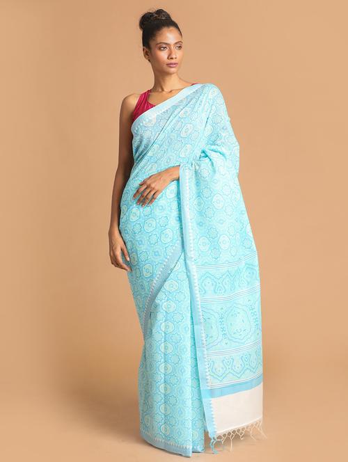 women self design chanderi saree with blouse - 21272498 - Very Small Image - 1