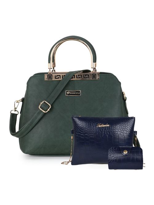 leatherette (pu) combo handbag - 21273742 - Very Small Image - 1