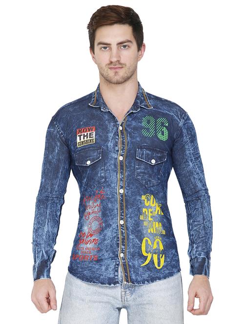 men printed casual shirt - 21275086 - Very Small Image - 1