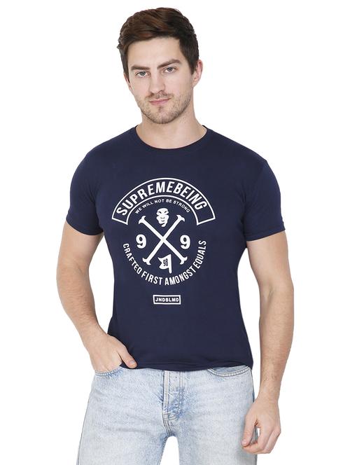 men front print cotton shorts sleeve t-shirt - 21275171 - Very Small Image - 1