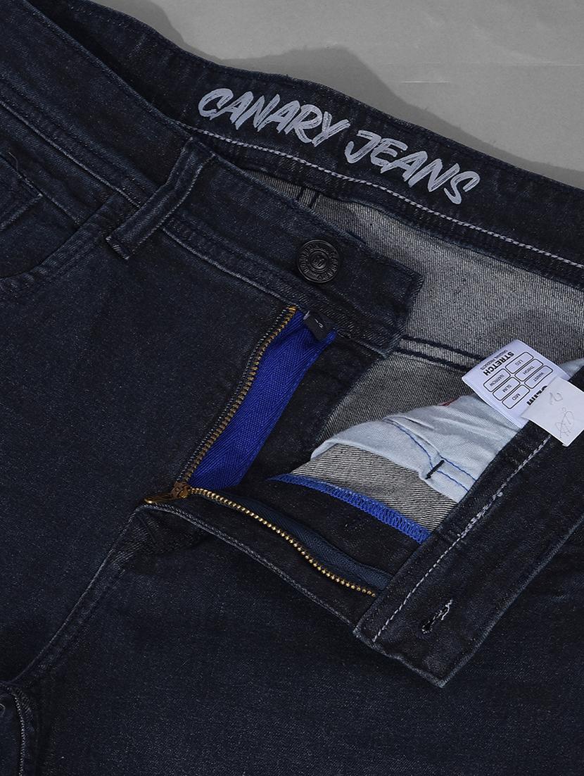 men mid rise plain denim jeans - 21275214 - Standard Image - 4