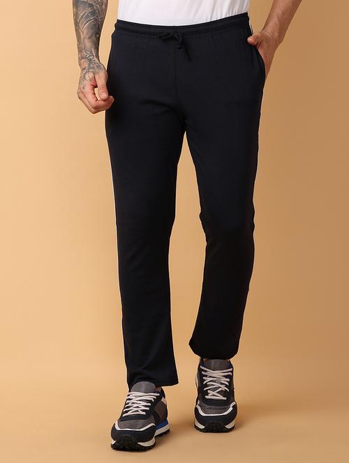 men mid rise solid full length track pant - 21275289 - Very Small Image - 1