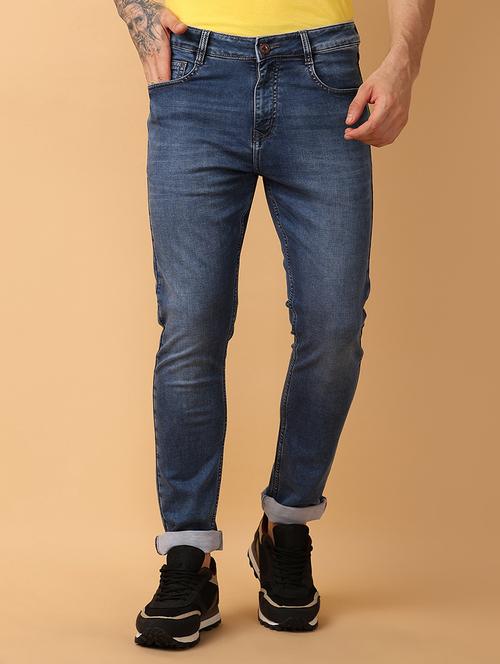 men mid-rise ankle length solid jean - 21275508 - Very Small Image - 1