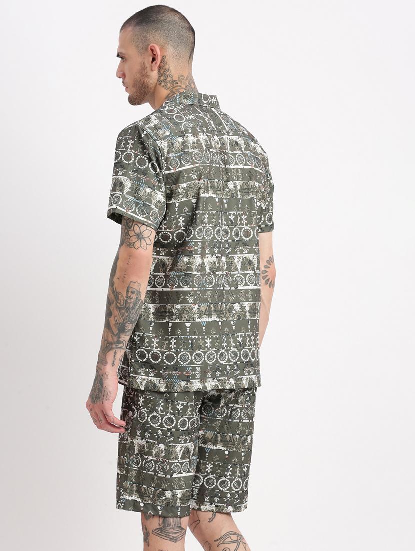men printed cotton co-ord set - 21276973 - Zoom Image - 3