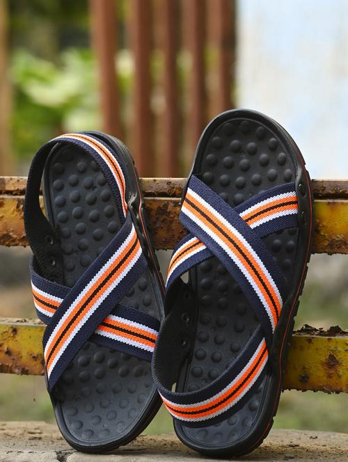 men striped back strap floaters - 21278372 - Very Small Image - 1