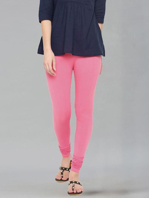 women solid mid rise churidar legging - 21281532 - Very Small Image - 1