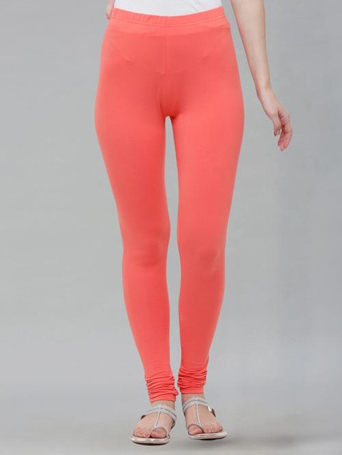 women solid mid rise churidar legging - 21281548 - Very Small Image - 1