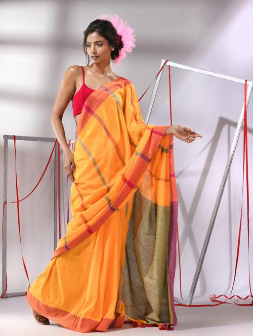 women self design handloom saree with blouse - 21281807 - Very Small Image - 1