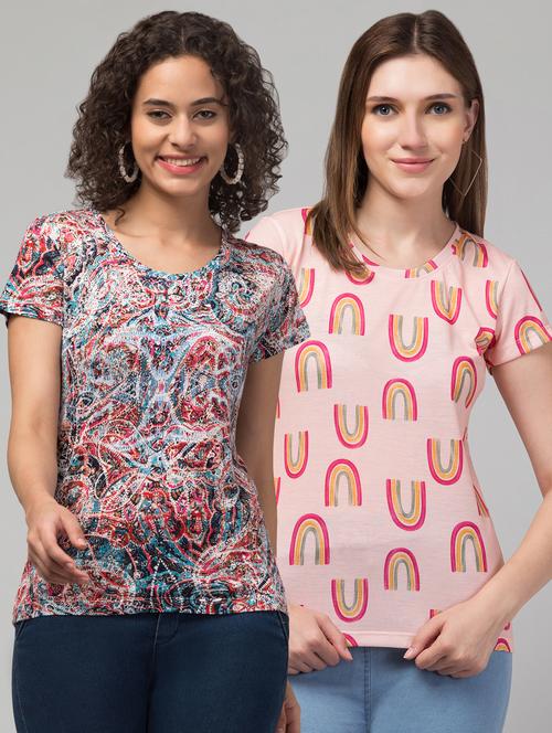 women multi colored pack of 2 t-shirts - 21281937 - Very Small Image - 1