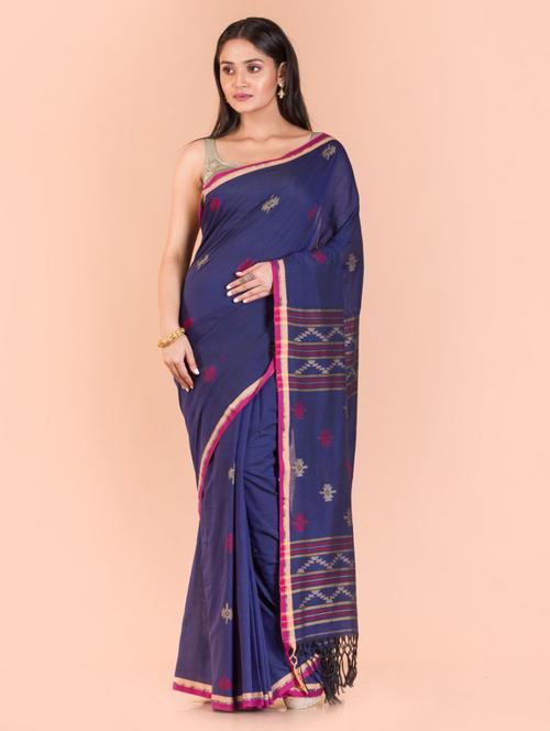 women self design handloom saree with blouse - 21283564 - Very Small Image - 1