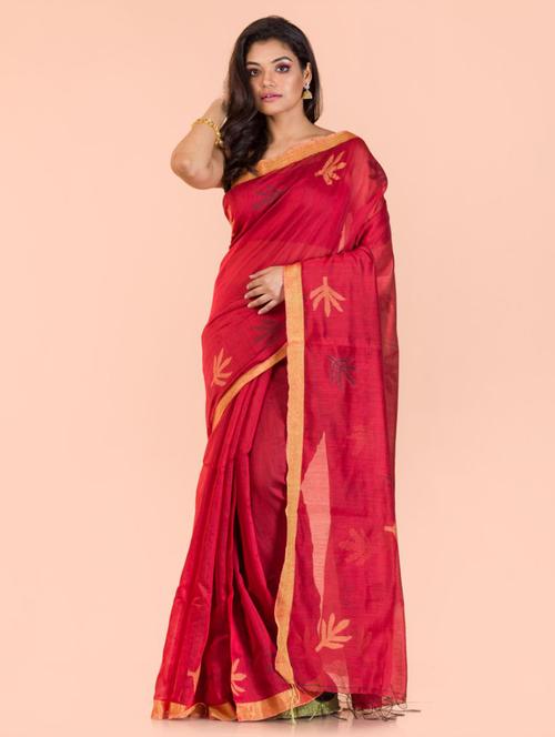 women self design handloom saree with blouse - 21283581 - Very Small Image - 1